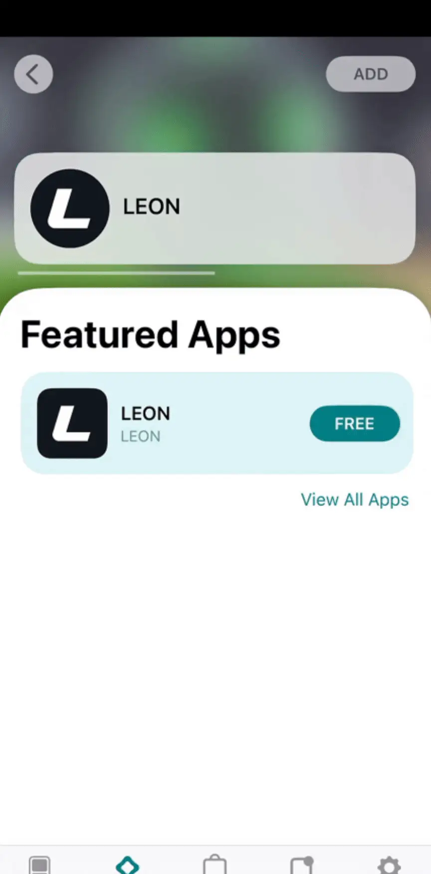 Step 4 — add LEON source in AltStore